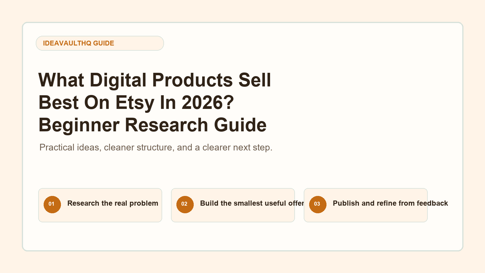 What Digital Products Sell Best On Etsy In 2026? Beginner Research Guide