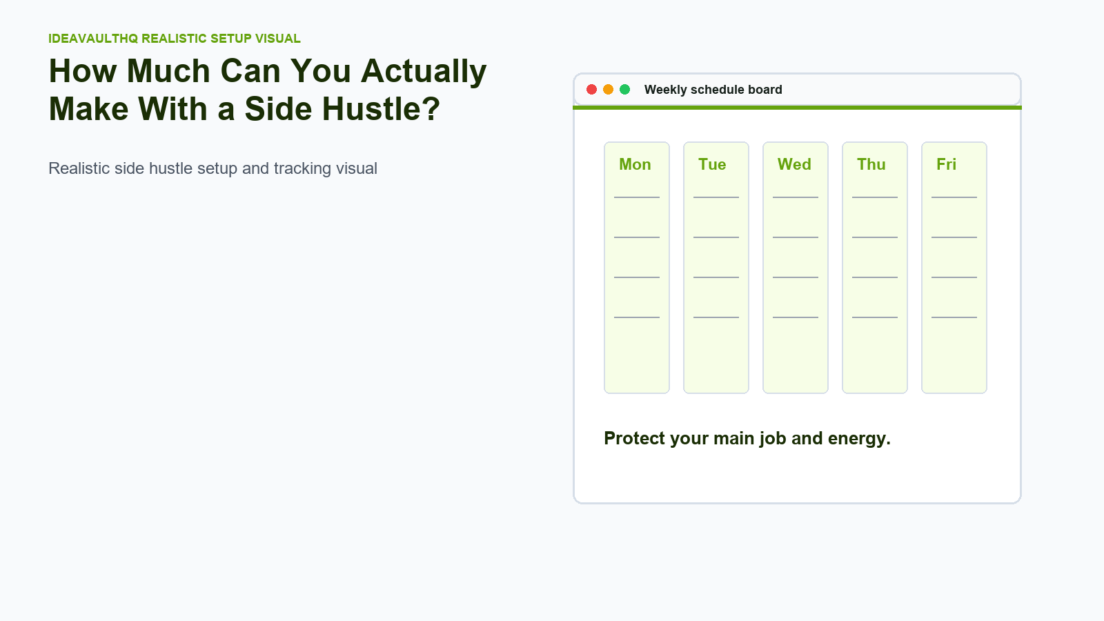 Workflow board for How Much Can You Actually Make With a Side Hustle?