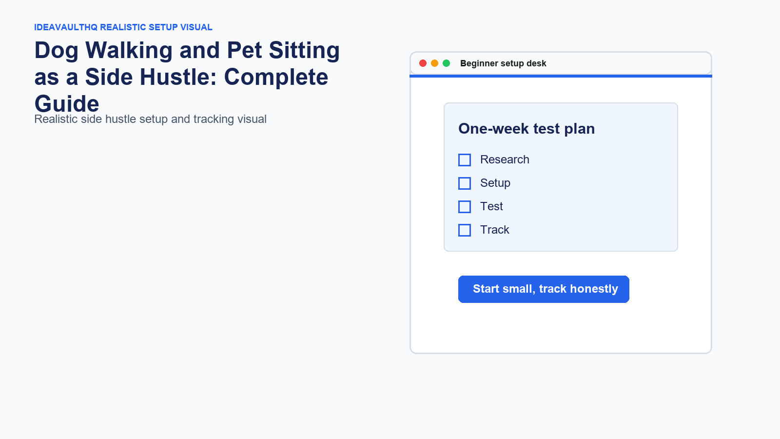 Tracking board for Dog Walking and Pet Sitting as a Side Hustle: Complete Guide