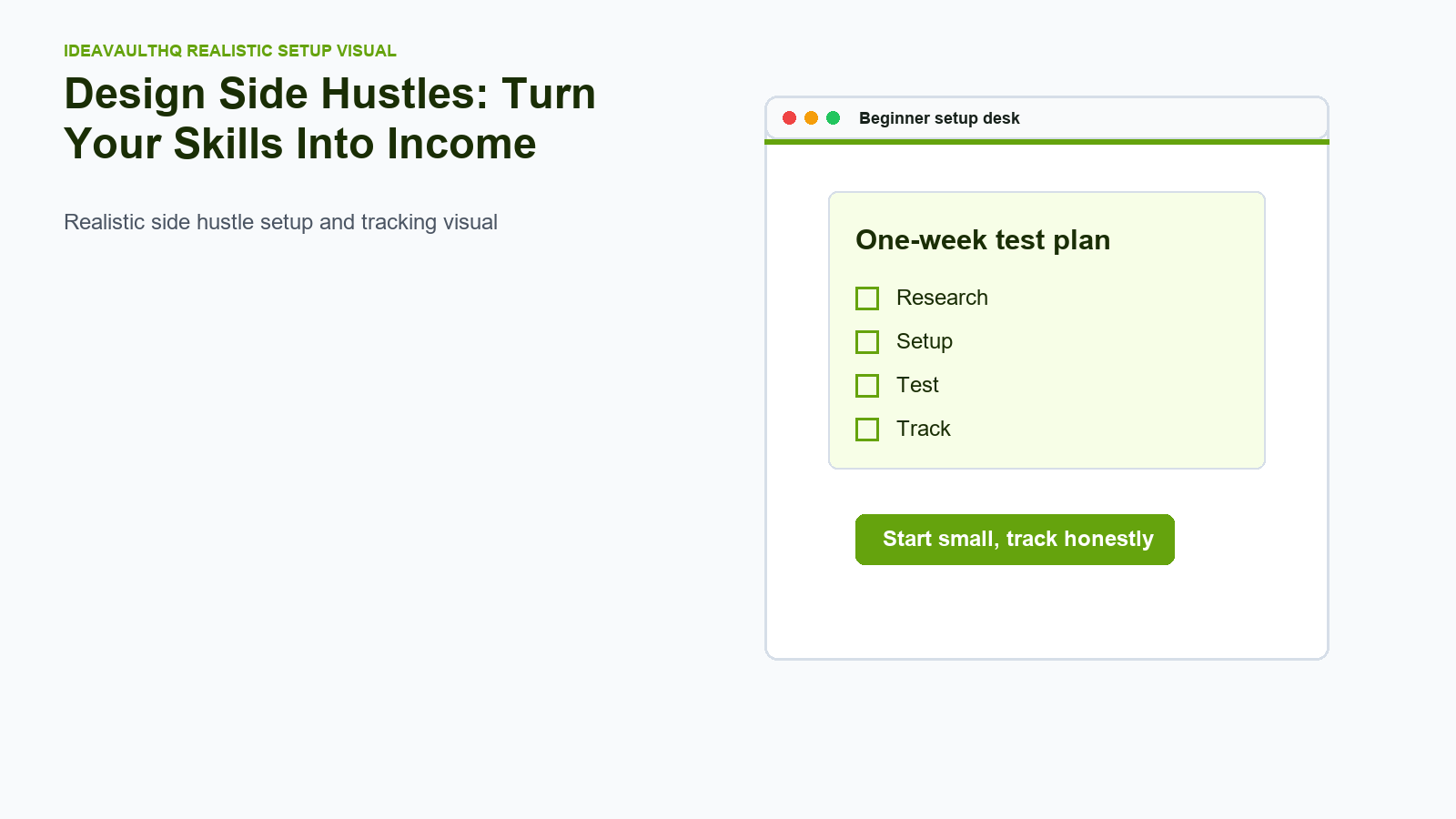 Tracking board for Design Side Hustles: Turn Your Skills Into Income