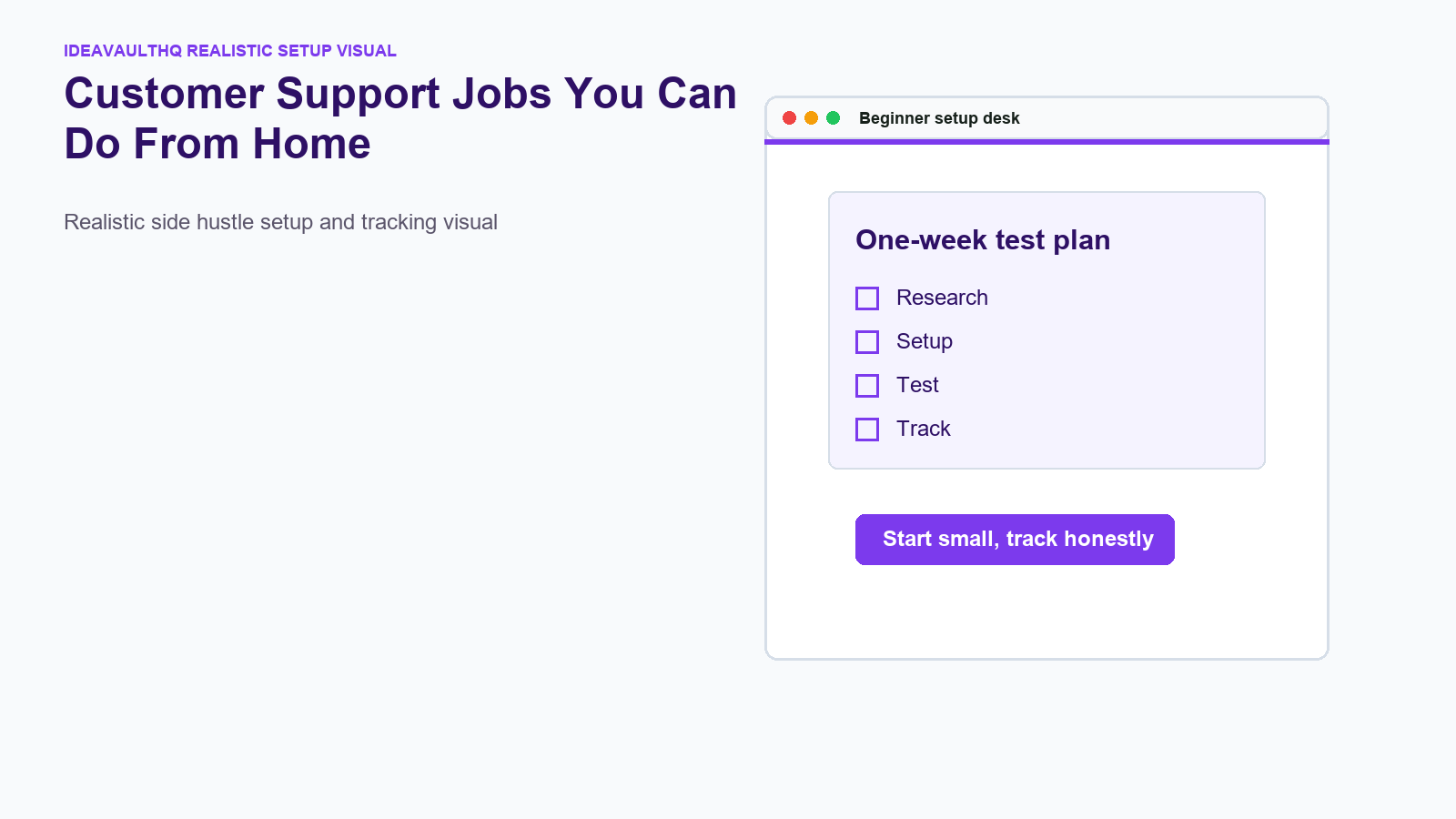 Tracking board for Customer Support Jobs You Can Do From Home