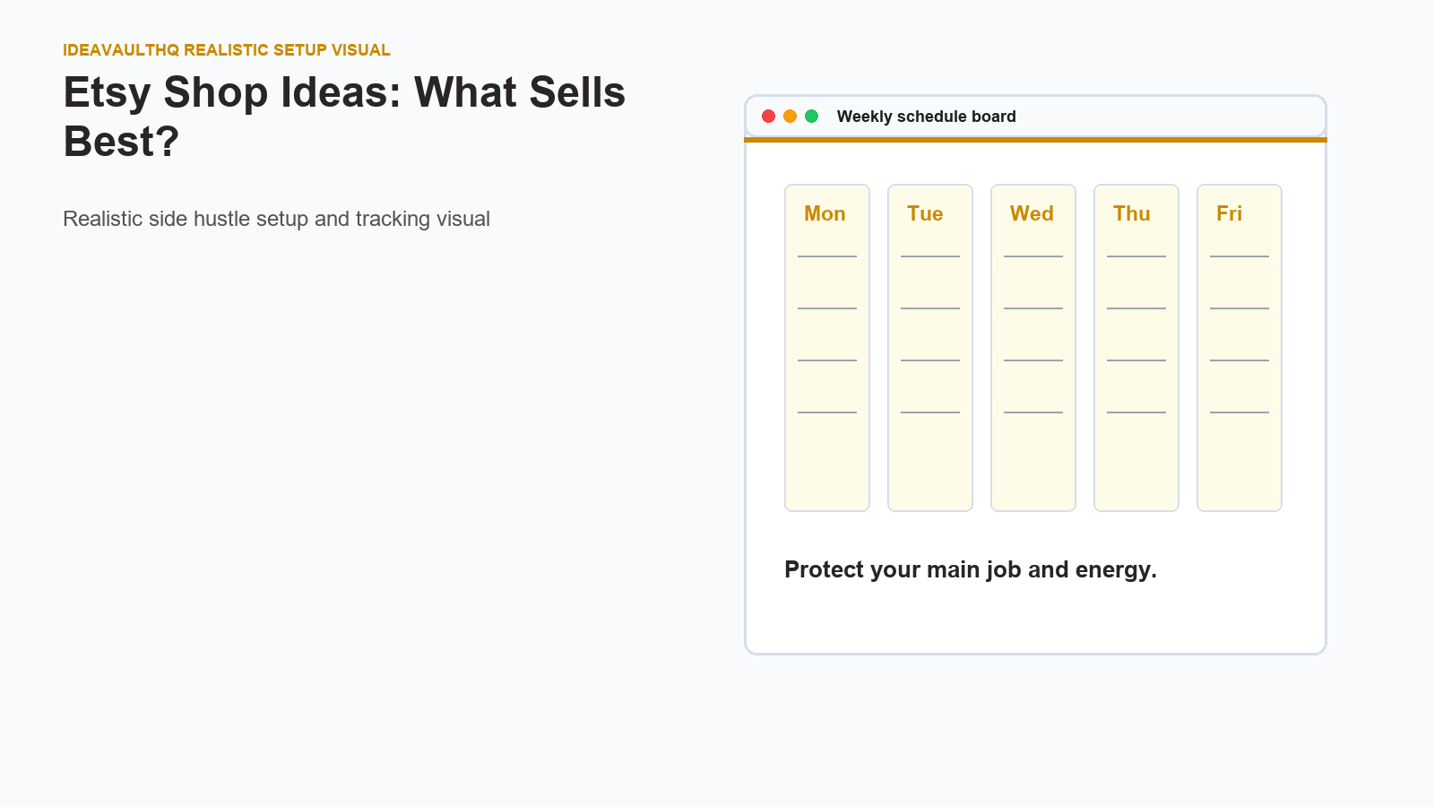 Workflow board for Etsy Shop Ideas: What Sells Best?