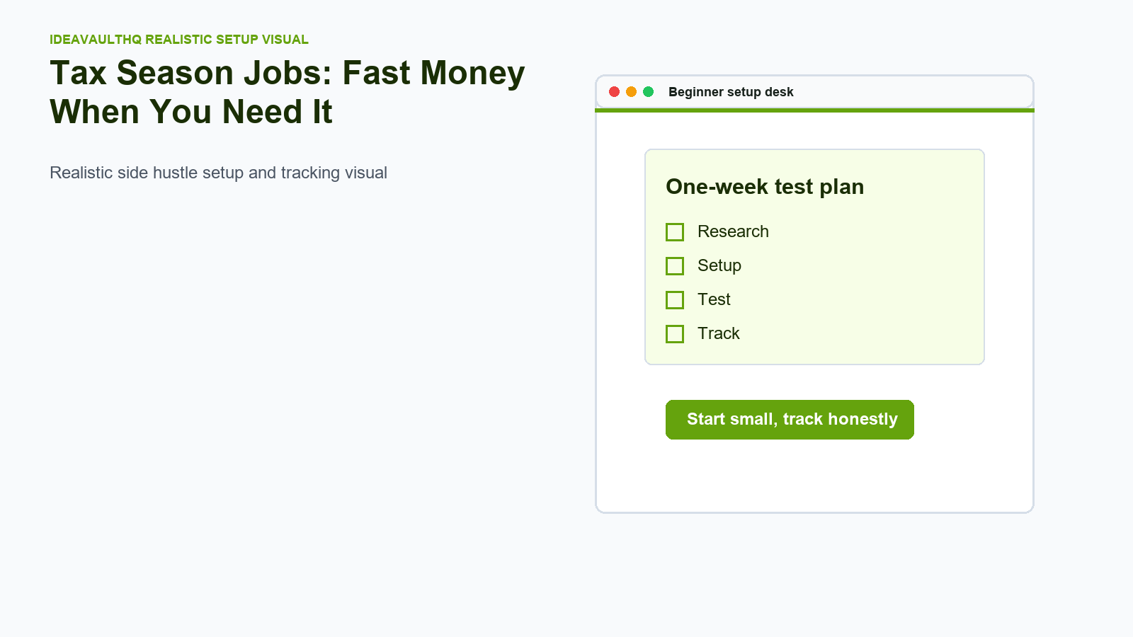 Tracking board for Tax Season Jobs: Fast Money When You Need It