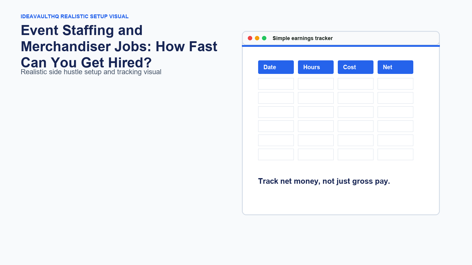 Checklist board for Event Staffing and Merchandiser Jobs: How Fast Can You Get Hired?